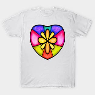 Colorful Valentines Day Heart T-Shirt